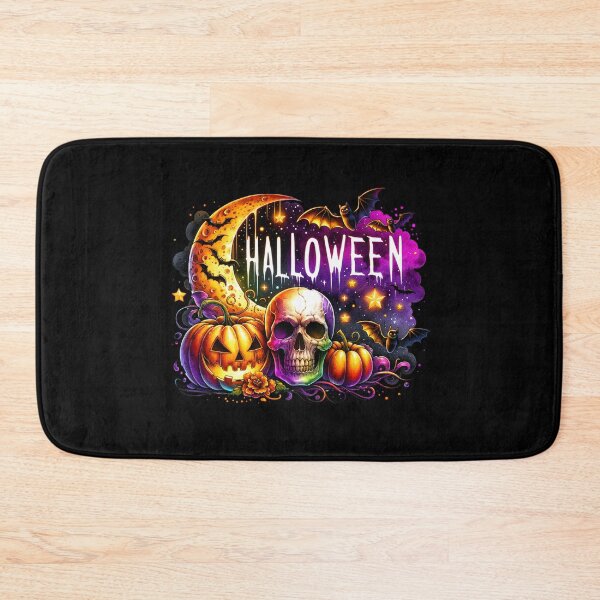 Item preview, Skull & Halloween Pumpkin – Creepy Watercolor Art for T-Shirts, Mugs, Stickers & More designed and sold by artedigital99.