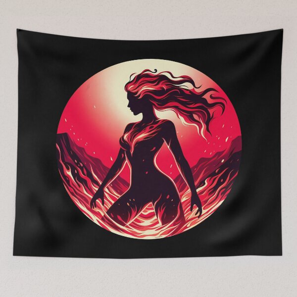 Item preview, Lava Fire Woman, Ai Generated Art  designed and sold by ACC .