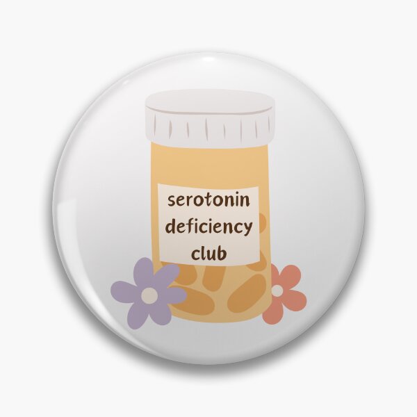Item preview, Depression/ mental illness sticker | Serotonin deficiency club designed and sold by NeurodiverseTea.