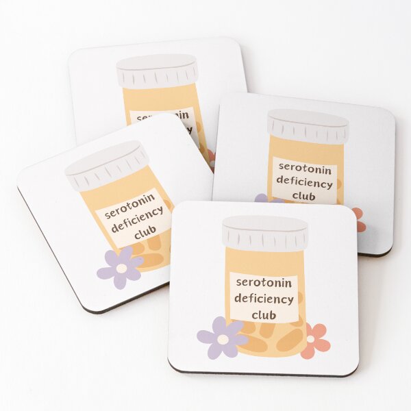 Item preview, Depression/ mental illness sticker | Serotonin deficiency club designed and sold by NeurodiverseTea.