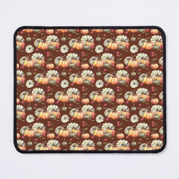Item preview, Pumpkins, wild rose hip, briar fruits, dog rose seamless pattern. Autumn vegetables harvest. Watercolor Hand painted designed and sold by BartolArt.