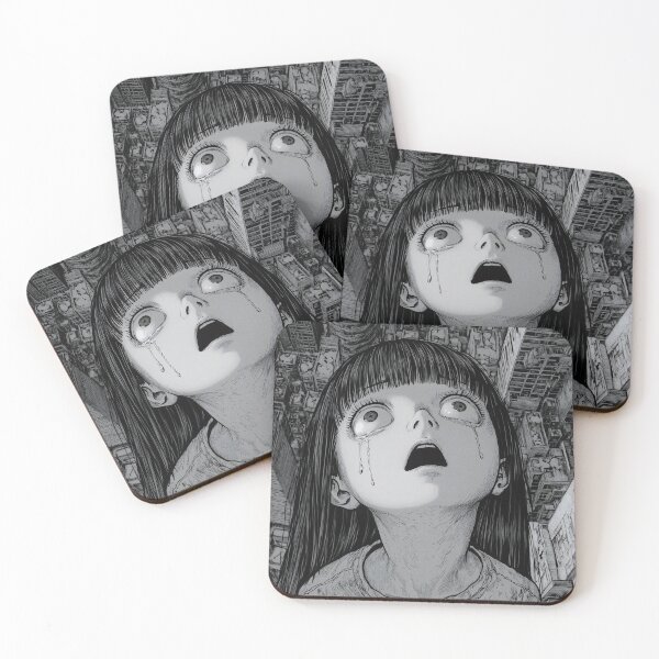Item preview, Between Sky and Ruin – black and white horror manga anime girl designed and sold by ForsakenFrames.