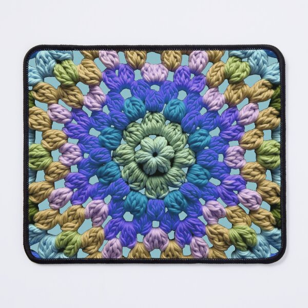 Item preview, Granny Square Crochet Pattern Seventies Retro 9 designed and sold by taiche.