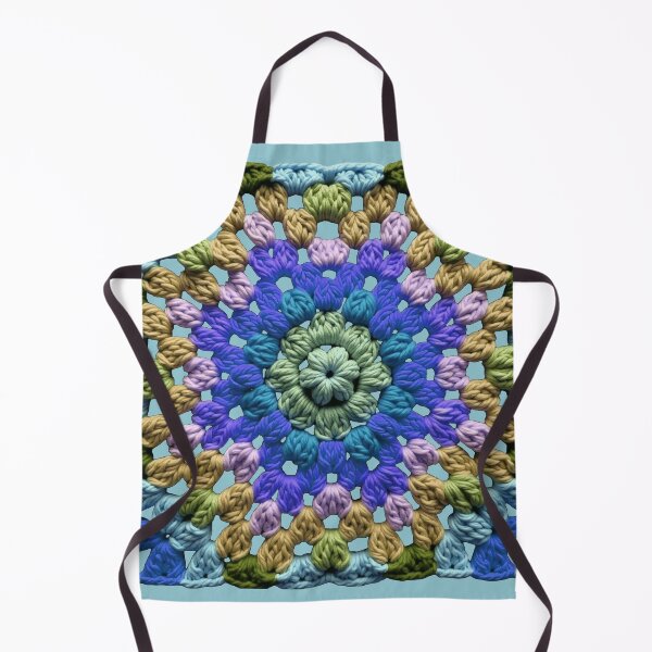 Item preview, Granny Square Crochet Pattern Seventies Retro 9 designed and sold by taiche.