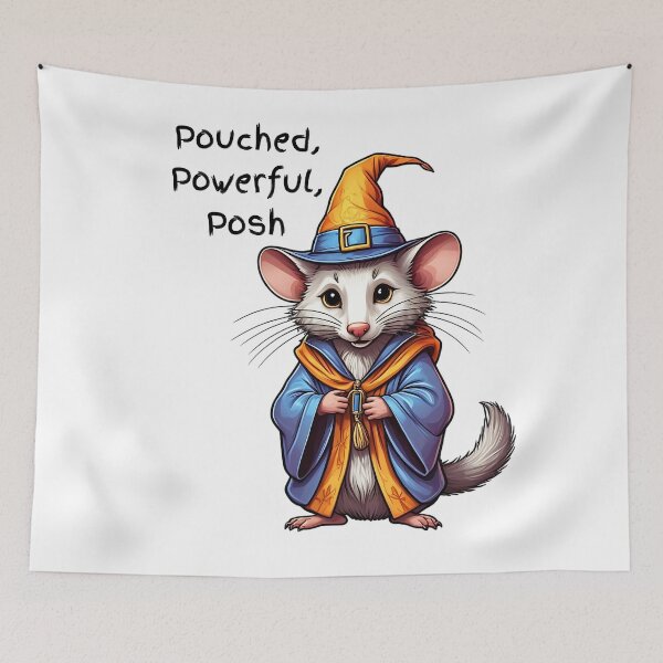 Item preview, Wizard Opossum: Pouched, Powerful, Posh designed and sold by musthavewords.
