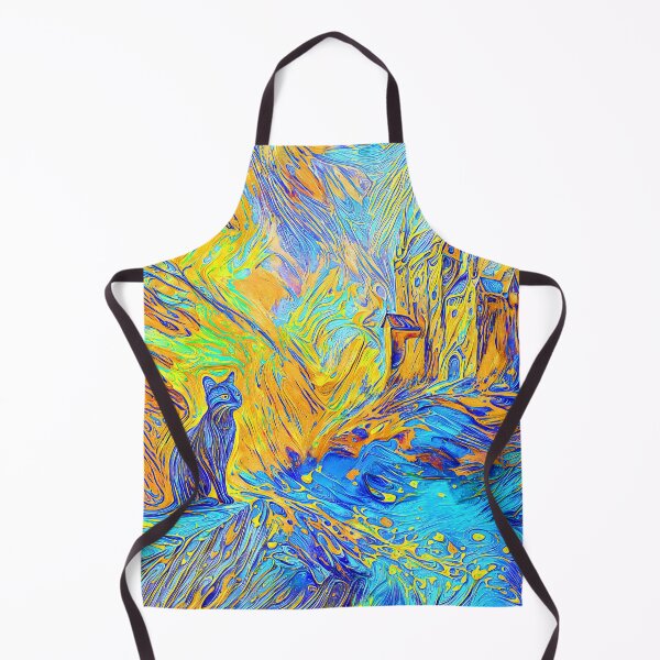 Item preview, Feline Silhouette Overlooking Dreamy Castle #2 designed and sold by blackhalt.