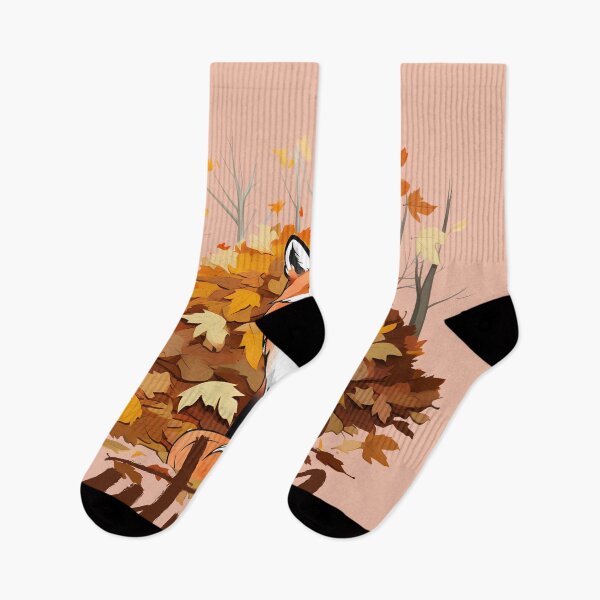 Item preview, Hello Autumn - Fox and Fall Leaves designed and sold by Hummy-studio.