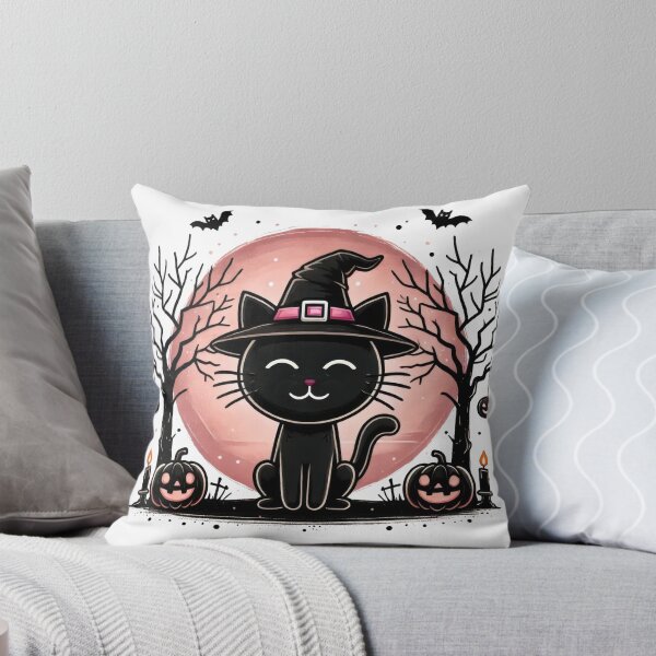 Item preview, Halloween Smiling Witch Kitty designed and sold by HLEDesign.