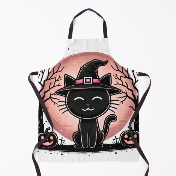 Item preview, Halloween Smiling Witch Kitty designed and sold by HLEDesign.