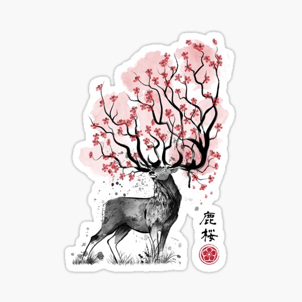 Aperçu de l'œuvre Sakura Deer créée et vendue par zoezowie79.