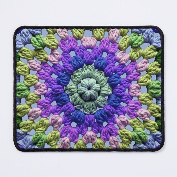 Item preview, Granny Square Crochet Pattern Seventies Retro 10 designed and sold by taiche.
