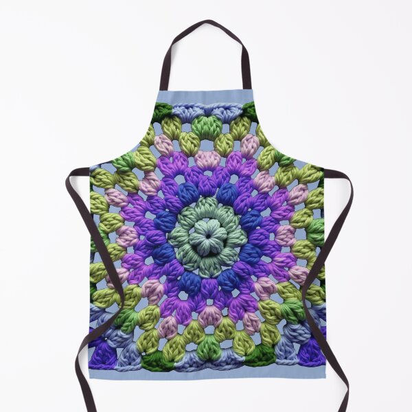 Item preview, Granny Square Crochet Pattern Seventies Retro 10 designed and sold by taiche.