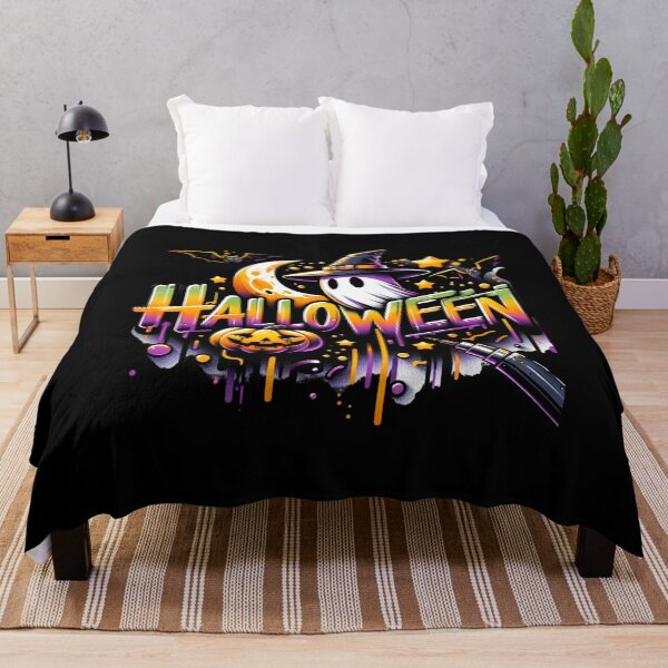 Item preview, Ghost with Witch Hat & Pumpkin – Halloween Night Watercolor Art for T-Shirts, Mugs, Stickers & More designed and sold by artedigital99.