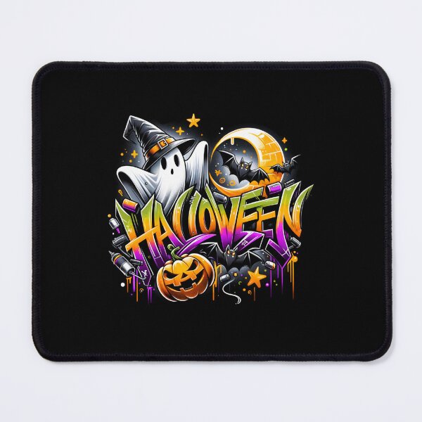 Item preview, Ghost with Witch Hat & Pumpkin – Halloween Night Watercolor Art for T-Shirts, Mugs, Stickers & More designed and sold by artedigital99.