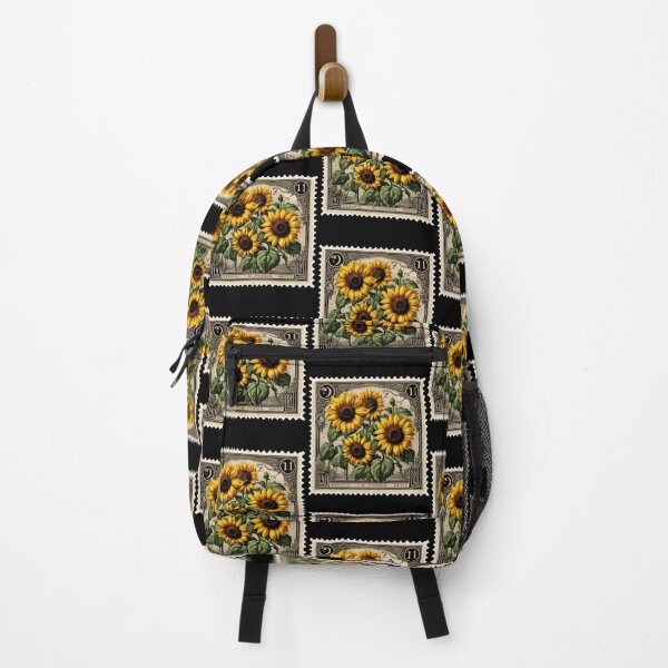 Item preview, Sunshine in Ink: A Vintage Sunflower Stamp designed and sold by Vintagestamps.