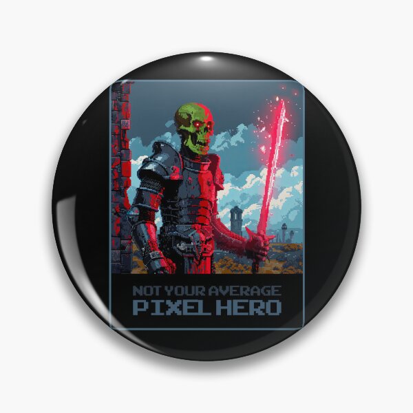 Item preview, Not Your Average Pixel Hero designed and sold by MagicAxe.