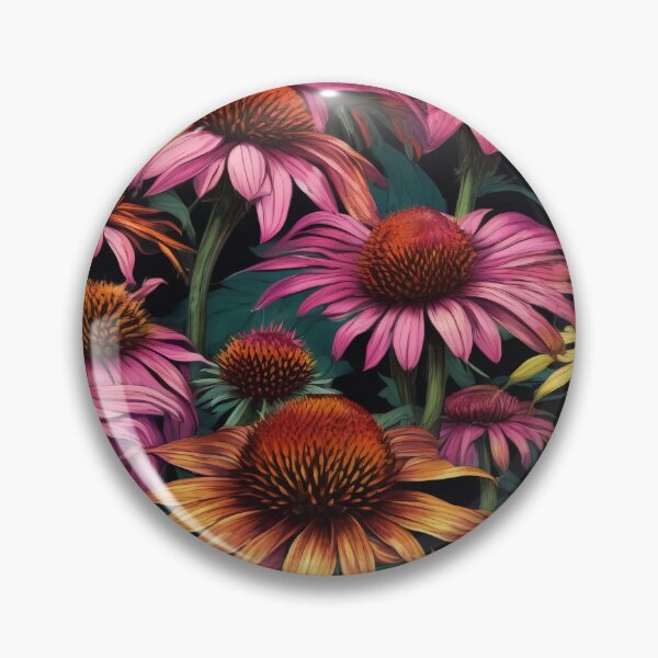 Item preview, Echinacea Coneflower Herbal Healing Pattern designed and sold by DreamCraze.