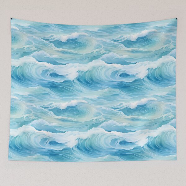 Item preview, Sea Waves Watercolor Pattern #7 designed and sold by NatureSight.
