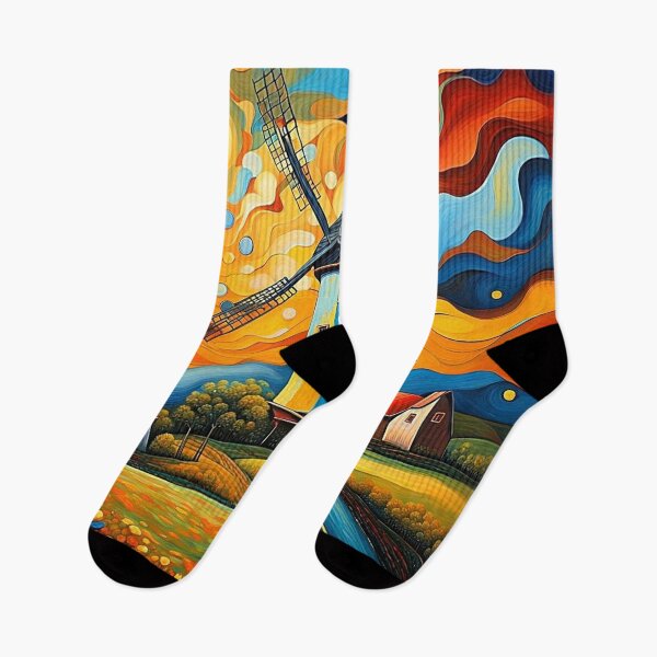 Item preview, Windmill at sunset 10 designed and sold by George Hutton Hunter.