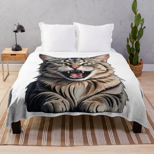 Item preview, Expressive Angry Cat Design – Fierce and Powerful Illustration designed and sold by UniGift.