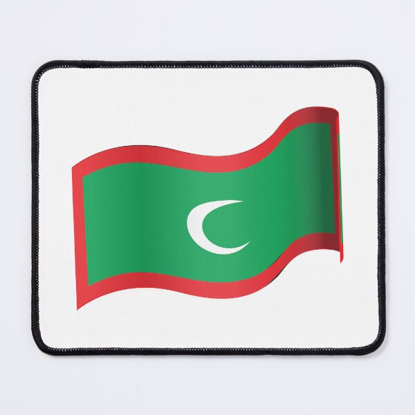 Item preview, Maldives Flag designed and sold by HarveyHandcraftsandDesigns.