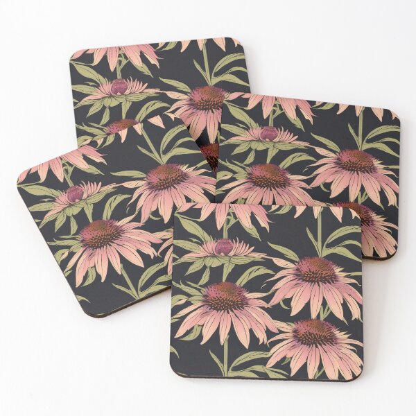 Item preview, Echinacea Coneflower Wellness Pattern designed and sold by DreamCraze.