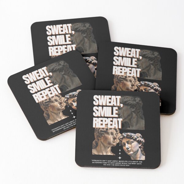 Item preview, Sweat, Smile, Repeat' – Energize Your Fitness Routine with Motivation designed and sold by Nalanda2000.