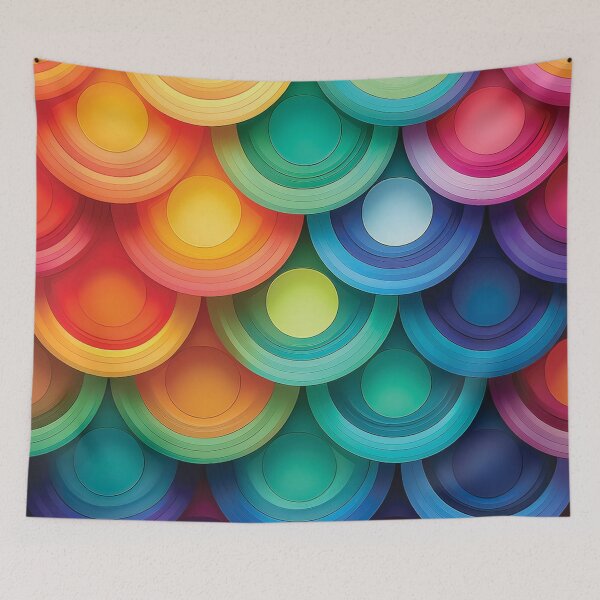 Item preview,   An eye-catching geometric pattern design with gradient circles in a spectrum of colors. designed and sold by HEMRO.