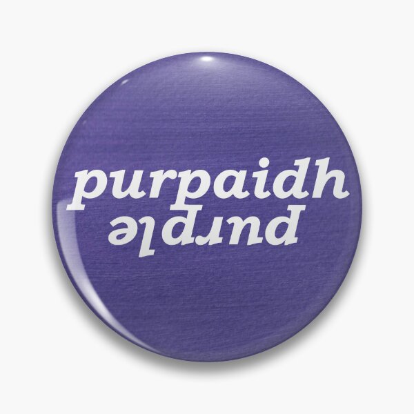 Item preview, painted purple/purpaidh with Scottish Gaelic (Gàidhlig) translation designed and sold by Mamaidh Made.