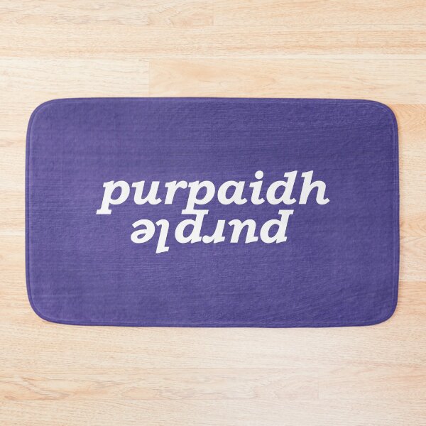 Item preview, painted purple/purpaidh with Scottish Gaelic (Gàidhlig) translation designed and sold by Mamaidh Made.