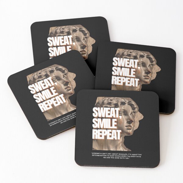 Item preview,  Sweat, Smile, Repeat' – Energize Your Fitness Routine with Motivation designed and sold by Nalanda2000.