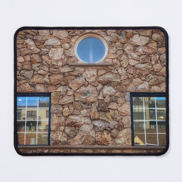 Item preview, Stone wall with round window designed and sold by NearScapes.
