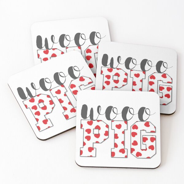 Item preview, Woo Pig - Hearts designed and sold by Spike The Punch Design Co..