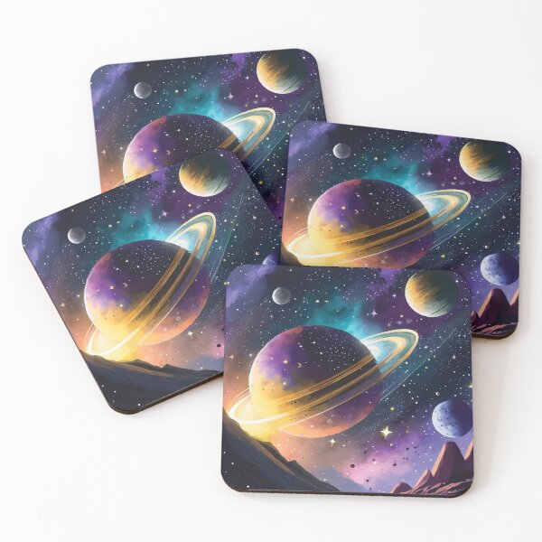 Item preview,  Space design with stars and planets. designed and sold by HEMRO.