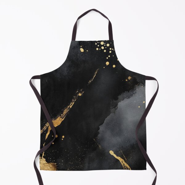 Item preview, Elegant black and gold abstract art featuring shimmering textures and flowing shapes, suitable for modern decor. designed and sold by Jerhus.