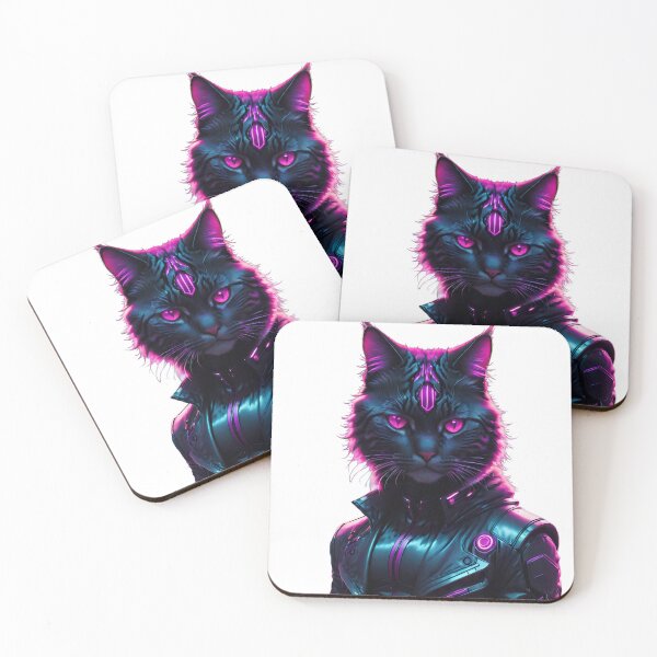 Item preview, Angry CyberPunk cat  designed and sold by CyberArtShop.