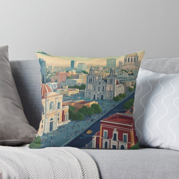 Item preview, Vintage Mexico City Skyline Art Print | Retro Mexican Travel Poster | Iconic Angel of Independence & Palacio de Bellas Artes Wall Decor | Mexico City Artwork | Mid-Century Modern Design designed and sold by nomiraclehere.
