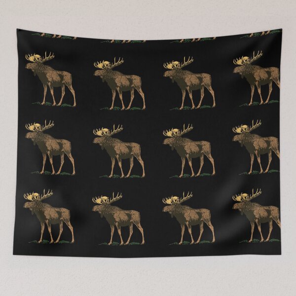 Item preview, Canadian Moose designed and sold by VintageArtByIda.