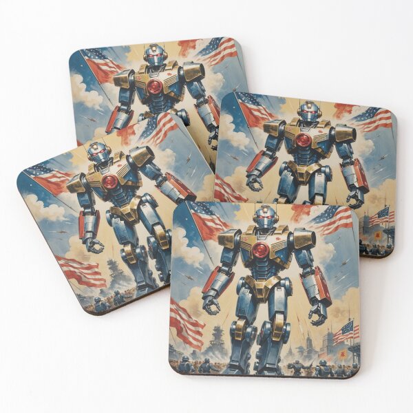 Item preview, Majestic Defender: A Tribute to Mecha and Patriotism designed and sold by ZenOfAIarts.