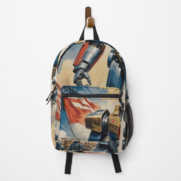 Item preview, Majestic Defender: A Tribute to Mecha and Patriotism designed and sold by ZenOfAIarts.