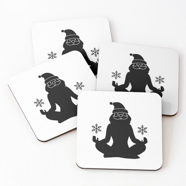 Item preview, Yoga Santa with Snowflakes - Funny Christmas T-Shirt designed and sold by GorinART.