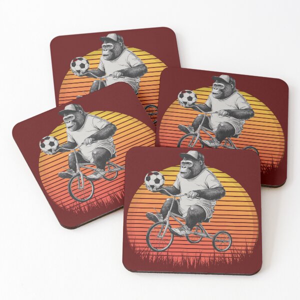 Item preview, Monkey on a bicycle with a ball. designed and sold by MagelliShop.