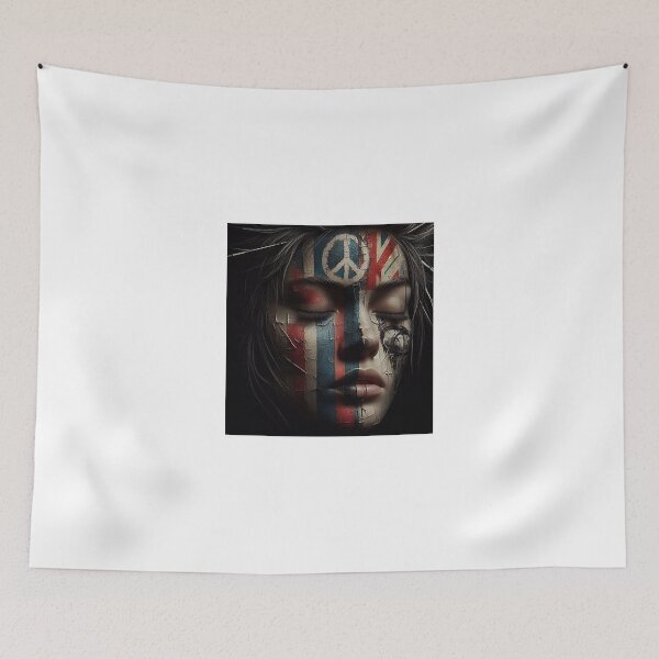 Item preview, A woman with a blindfold on her face designed and sold by AiPoliviosArt.