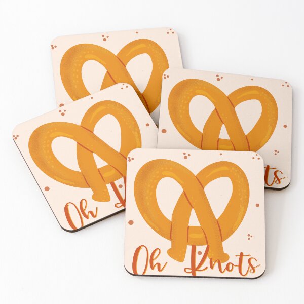 Item preview, Oh knots Pretzel, punny food illustration designed and sold by AyleenBown.