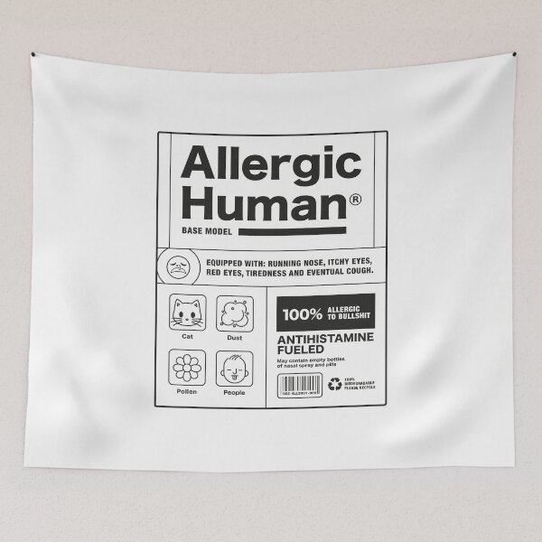 Item preview, Base Model Allergic Human® by Tobe Fonseca designed and sold by Tobe Fonseca®.
