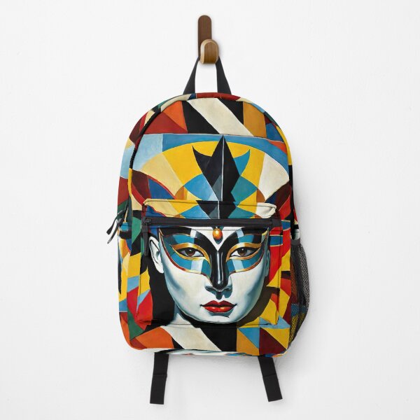 Item preview, Venetian Masquerade, Venice Masks Collection Cubism Art No:1 designed and sold by SofyaliArt.