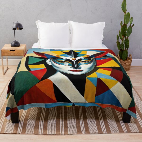 Item preview, Venetian Masquerade, Venice Masks Collection Cubism Art No:1 designed and sold by SofyaliArt.