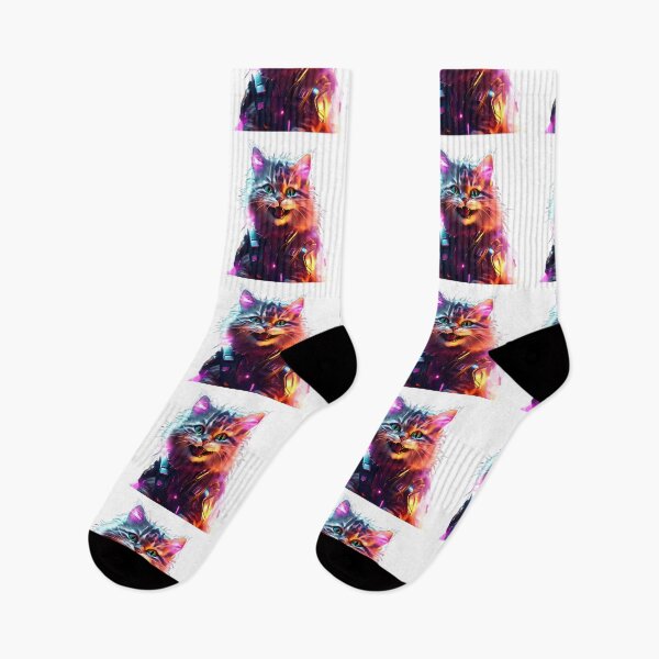 Item preview, Happy CyberPunk cat  designed and sold by CyberArtShop.