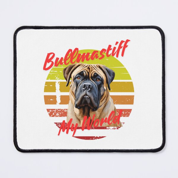 Item preview, Bullmastiff my world, dog T-shirt designe, bullmastiff my love, I like dogs, designed and sold by Lunaria Arts.