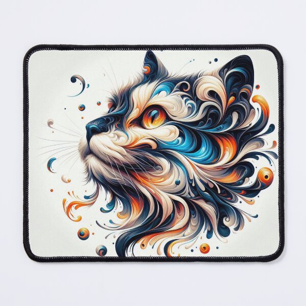 Item preview, abstrat cat designed and sold by BulgariAI.